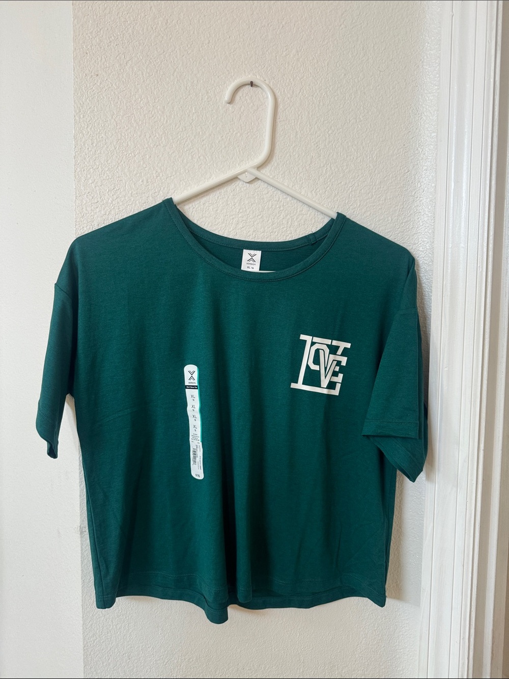 Xersion Teal Short-Sleeve Graphic Tee